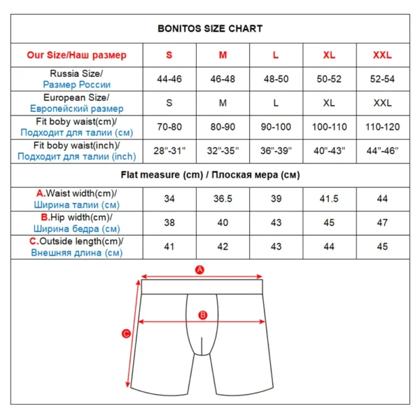 4-Pack Men's Cotton Open-Front Long Boxer Shorts - Image 6