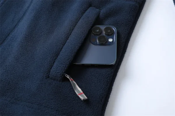 Men's Winter Fleece Jacket Thickened Wool Hooded Coat for Skiing and Outdoor Wear - Image 2