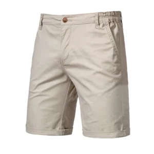 Men's 100% Cotton Elastic Waist Shorts