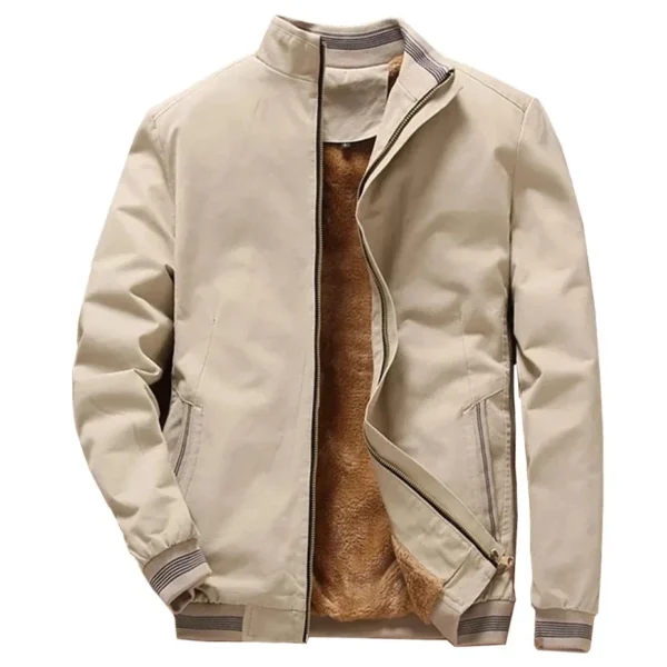 Men's Thick Winter Baseball Jacket Large Size Cold Proof Padded Coat - Image 5