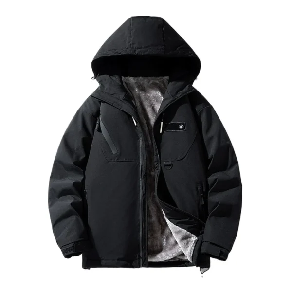 Men's 2025 Winter Japanese Style Hooded Padded Jacket - Image 5