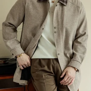 Men's Big & Tall 8XL Korean Style Oversized Trench Coat