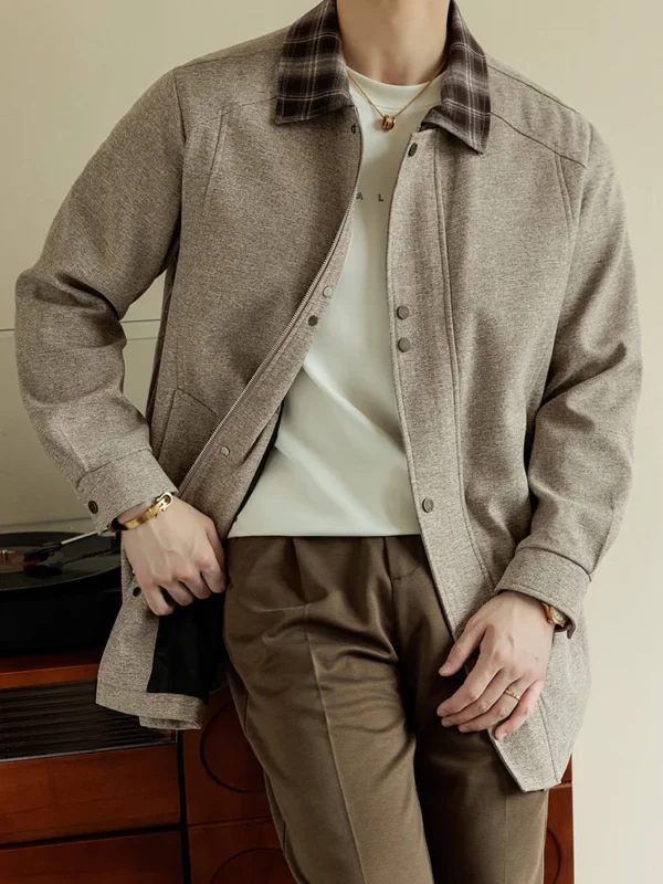 Men's Big & Tall 8XL Korean Style Oversized Trench Coat
