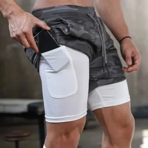 Men's 2-in-1 Running Shorts with Liner 5-Inch inseam