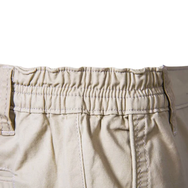 Men's 100% Cotton Elastic Waist Shorts - Image 5