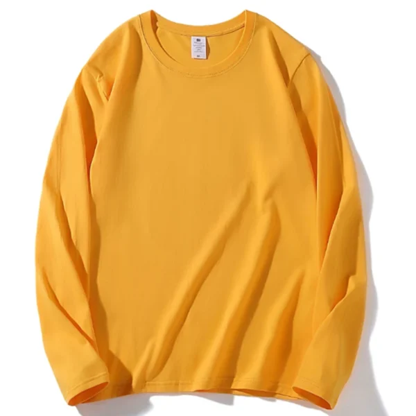 Women's Autumn Long Sleeve Cotton T-Shirt - Loose Fit Casual Top - Image 4