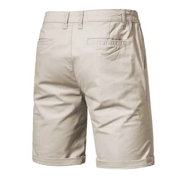 Men's 100% Cotton Elastic Waist Shorts - Image 3