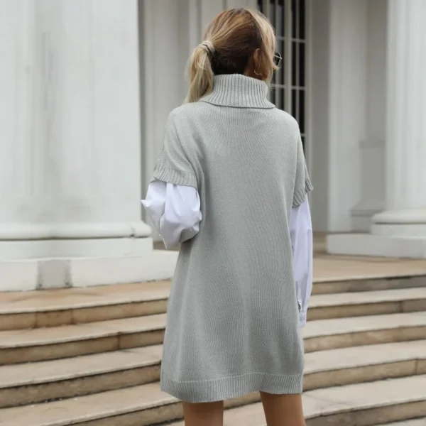 Women's Casual Loose Knit Sweater Vintage Pullover - Image 4