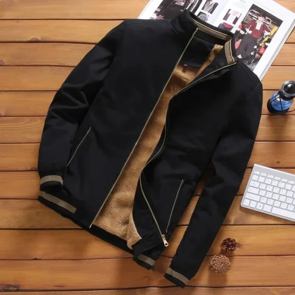 Men's Thick Winter Baseball Jacket Large Size Cold Proof Padded Coat