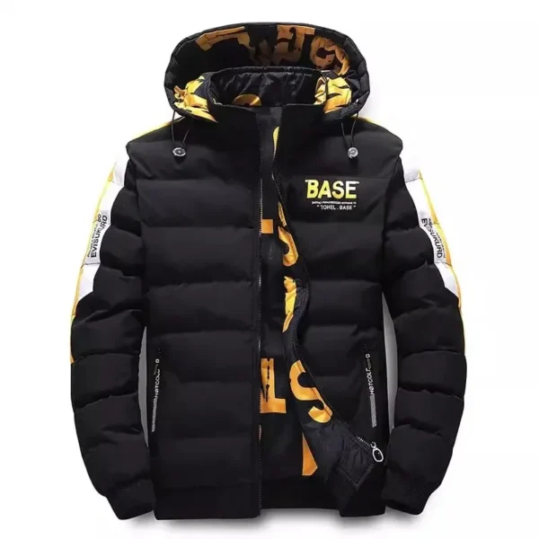 Men's Warm Winter Jacket 2025 Padded Thickened Down Coat with Removable Hood M 6XL - Image 5