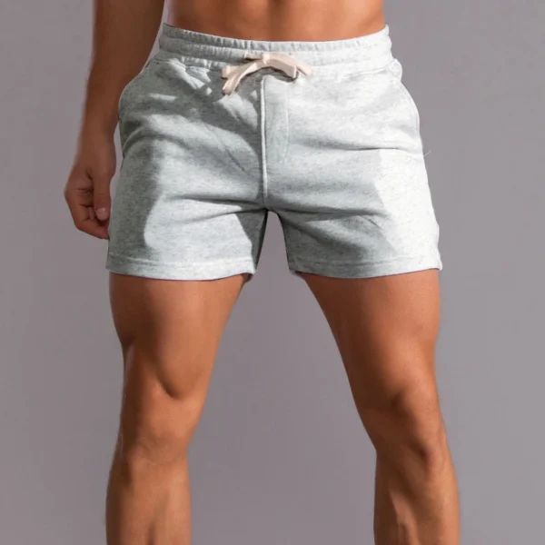 Men's 100% Cotton Casual Shorts with Side Pockets