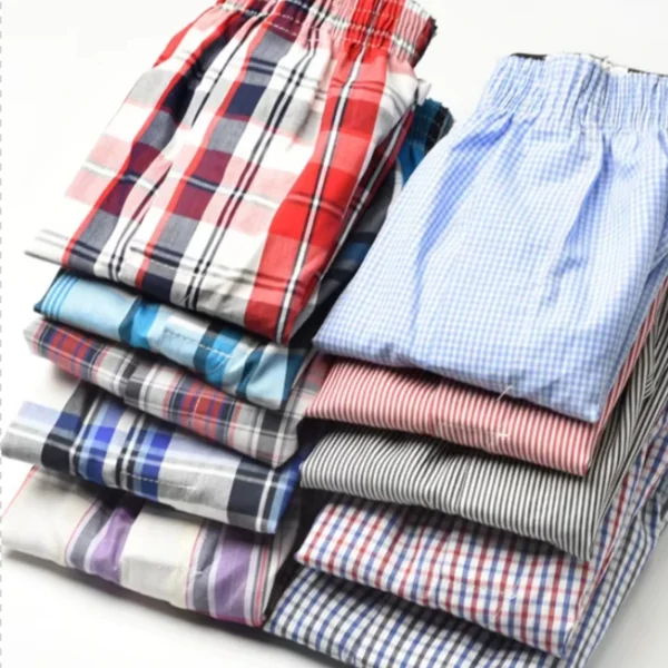 Mens Cotton Boxer Shorts Breathable Comfortable Loose Fit Underwear - Image 5