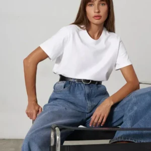 Classic Ladies' Basic Short Sleeve Top - 100% Cotton