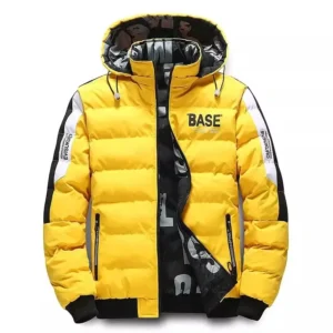 Men's Warm Winter Jacket 2025 Padded Thickened Down Coat with Removable Hood M 6XL