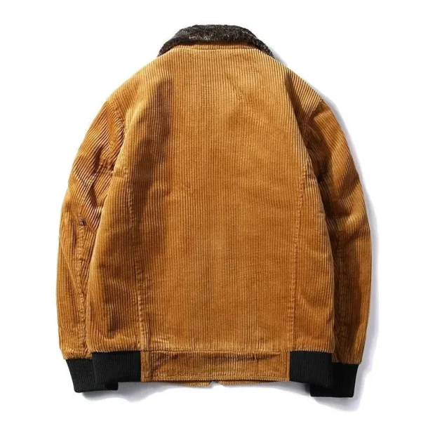 Men's Thermal Winter Jacket with Fur Collar - Image 2