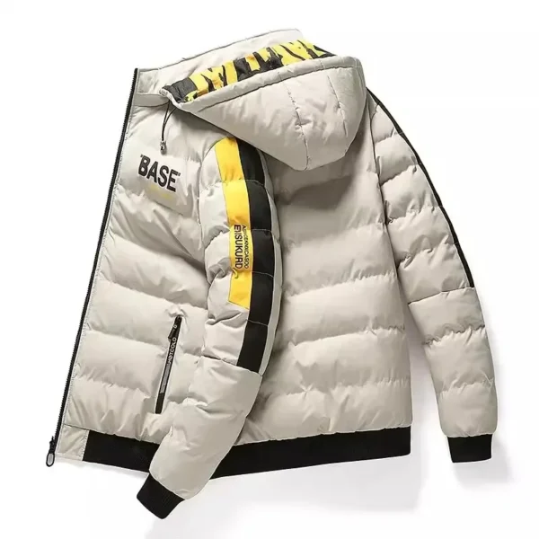 Men's Warm Winter Jacket 2025 Padded Thickened Down Coat with Removable Hood M 6XL - Image 4