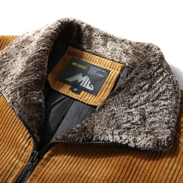 Men's Thermal Winter Jacket with Fur Collar - Image 5