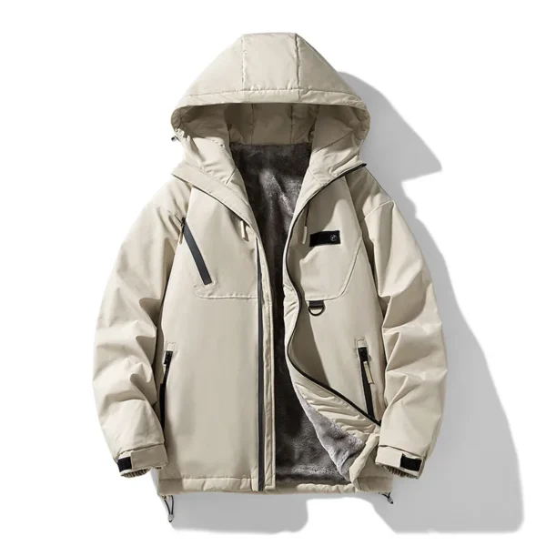 Men's 2025 Winter Japanese Style Hooded Padded Jacket - Image 3