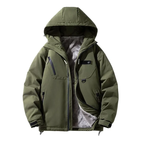 Men's 2025 Winter Japanese Style Hooded Padded Jacket - Image 4
