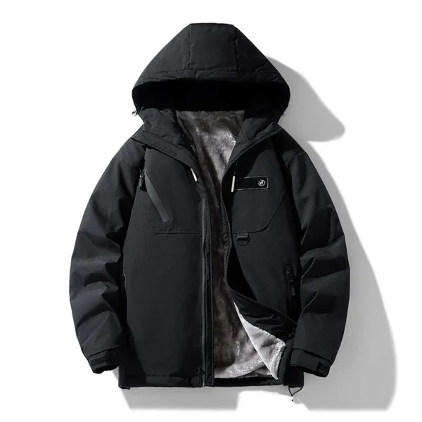 Men's 2025 Winter Japanese Style Hooded Padded Jacket - Image 2
